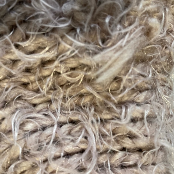 Lush Women's Chunky Soft Mauve Oversized Cowl Turtleneck Knit Sweater. Sz L - Picture 16 of 16